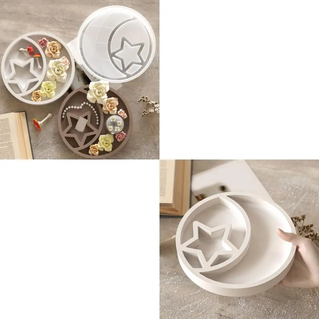  Multipurpose Flexible Silicone Mould for Crafting Round and Stylish Trays