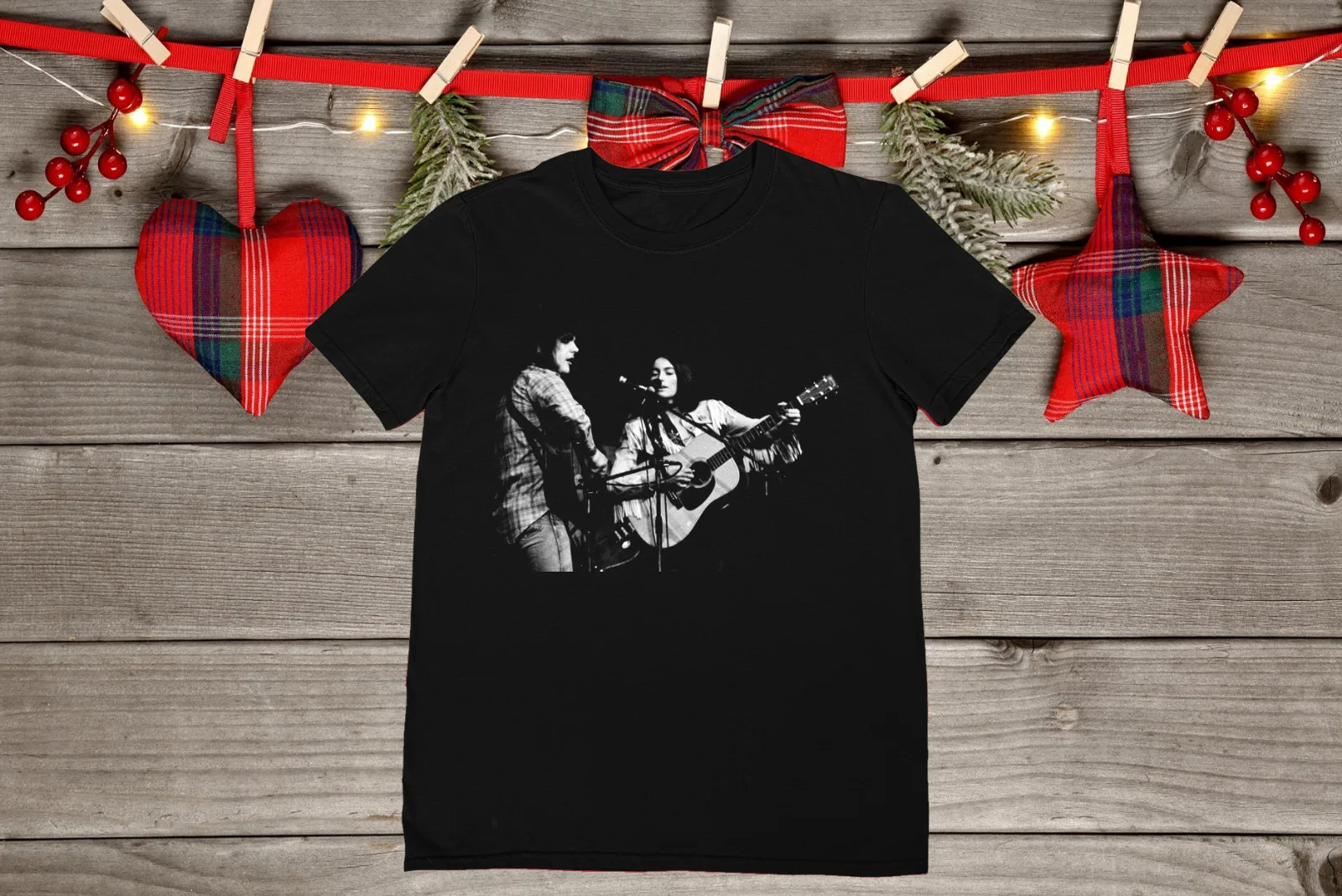 Gram Parsons and Miss Emmylou Harris Shirt Classic Black Unisex S-5XL CC2132