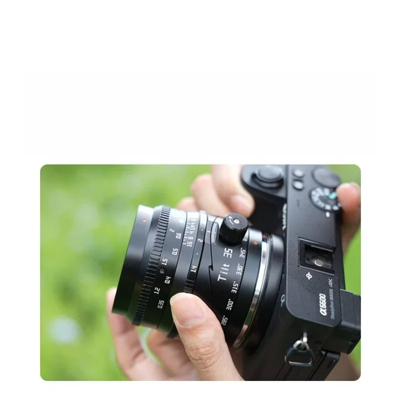 Large aperture shift lens 35f1.4 portrait half frame size fixed focus lens Lilliput special effects