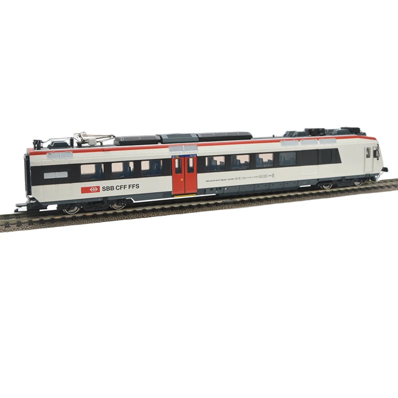 BACHMANN HO 1/87 Train Model L133940 SBB-CFF Type 5 Light Rail Three-section Set with Indoor Lights Train Model Toy