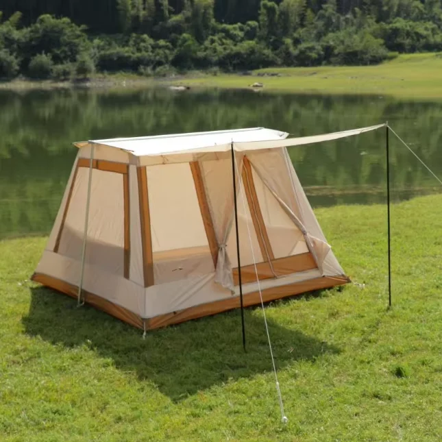 

Oxford Family Camping Flex Bow Tent Customized Waterproof Springbar Tent Outdoor Cabin Tent