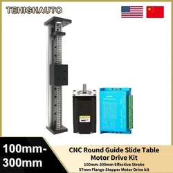 Nema23 57mm Stepper Motor Linear Guide Rail Table Kit Sliding Table Single rail Ball Screw Motion Stage Single Axis Robot