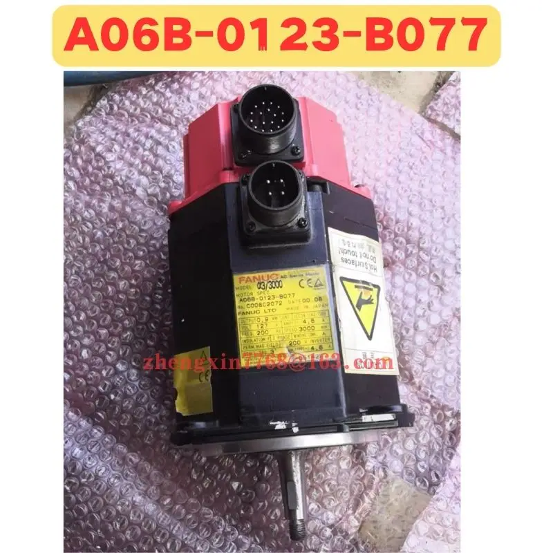Used Motor A06B-0123-B077 A06B 0123 B077 Normal Function Tested OK
