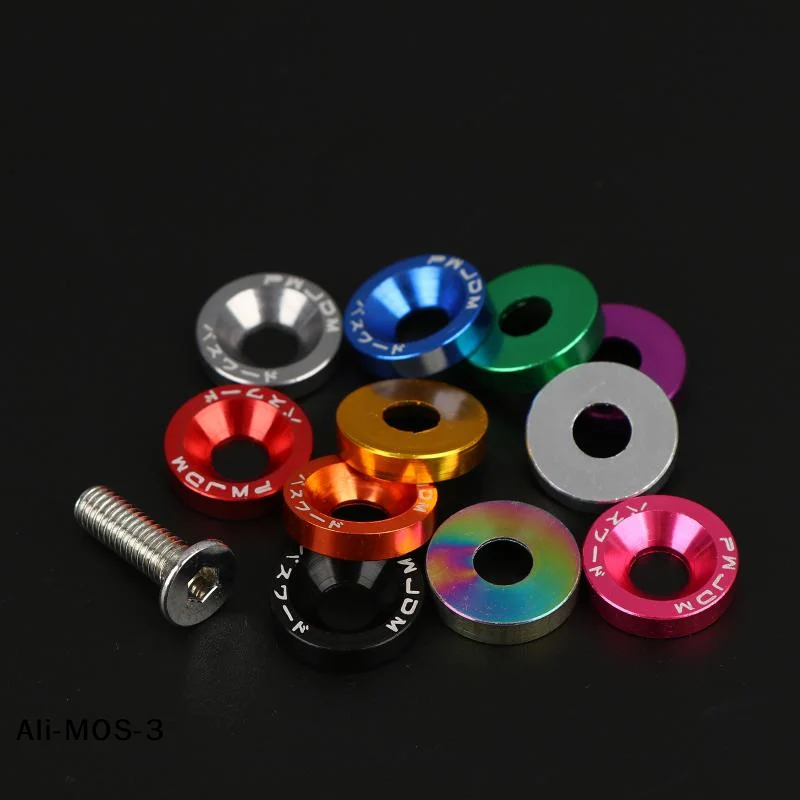 Nickel Plated Screw Washers For Car License Plate Frames  Sturdy Easy Installation For Vehicle Plate Modding