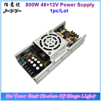 1pc/Lot Big Power JY 800PFC 48+12V 800W Power Supply For Water Fog Machine Stage Light Power Board Driver Ballast