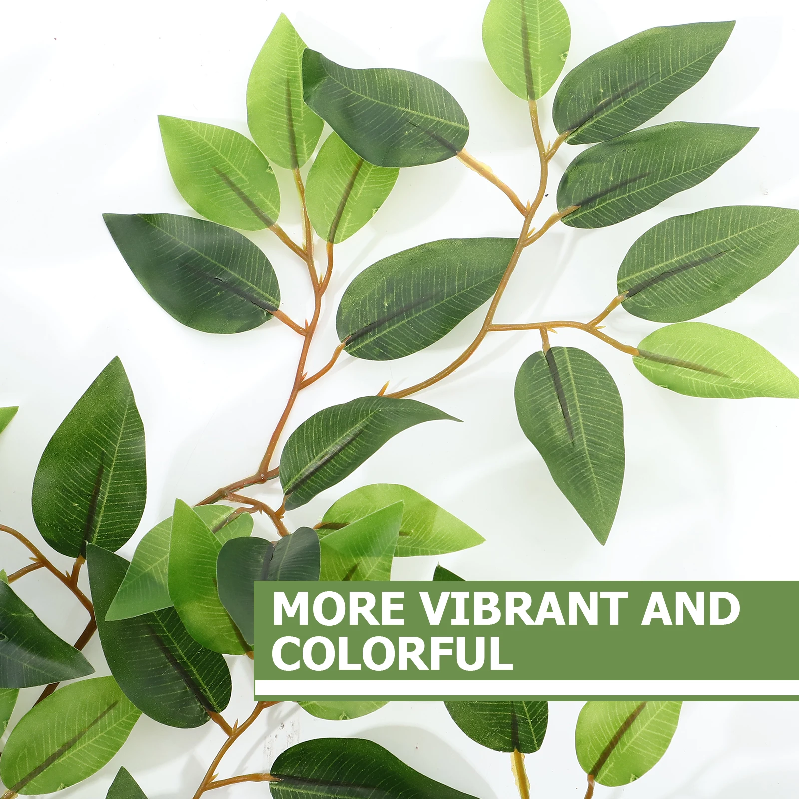 محاكاة ورقة ديكور معلق 12 بوصة لزواحف تررم وهمية نباتات الروطان الموئل الديكور مخبأ طبيعي ل #1