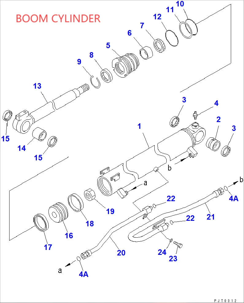 KOMATSU PC58UU-3 BOOM/ARM/BUCKET/BLADE/SWING CYLINDER KIT AND MAIN PUMP MAIN VALVE SWING MOTOR TRAVEL MOTOR SWIVEL JOINT KIT