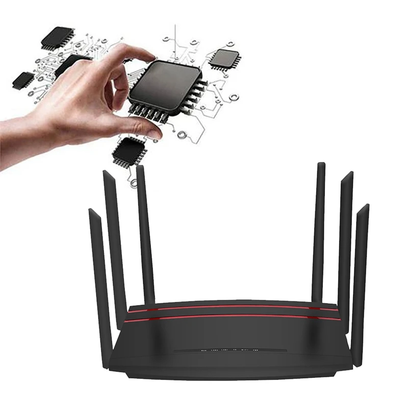 1200M Wireless Router Gigabit 4G Wifi Router Dual Band 2.4&5.8GHZ 1 WAN+4 LAN Port For Home Office