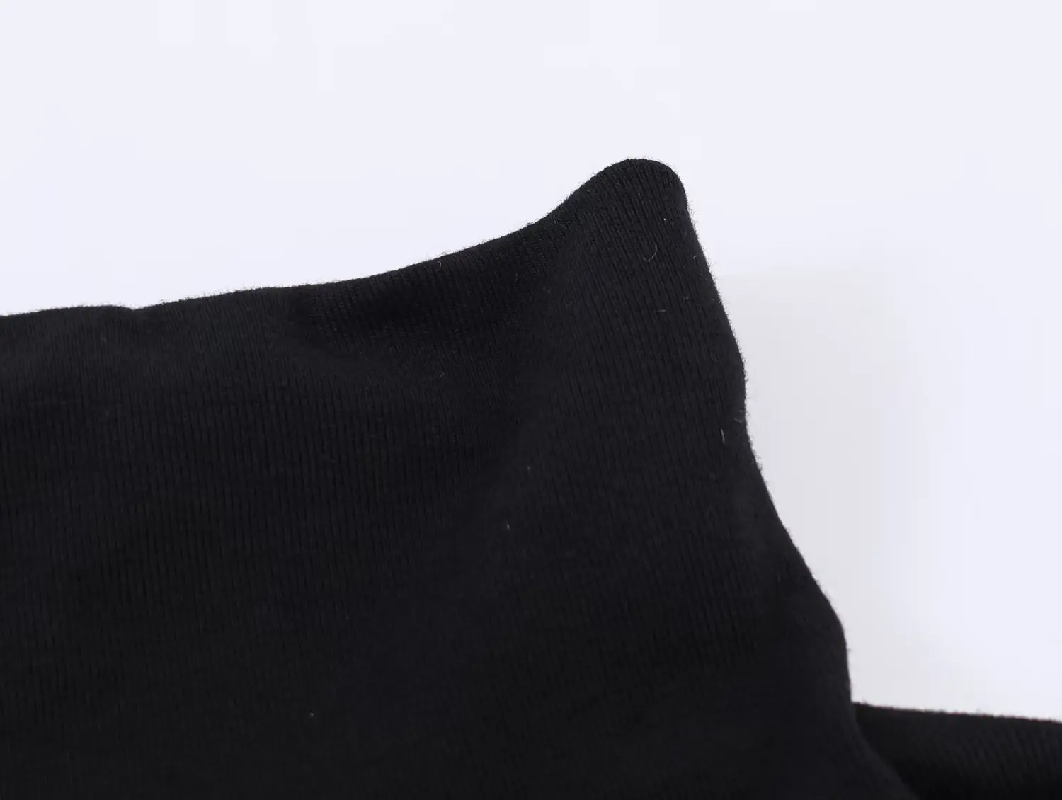 HH Damen Schwarzes Oberteil mit Stehkragen, Asymmetrischen Cape-Ärmeln und Gerüschtem Saum, Lässiges Sommer-Urlaubs-Oberteil, Locker Geschnittenes Langes Modisches Party-Top – Detail 7
