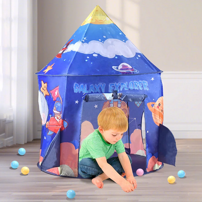 3 in 1 Portable Children's Tent Toys Indoor and Outdoor Play House Folding Crawling Tunnel Ocean Ball Pool Tents Beach Tent