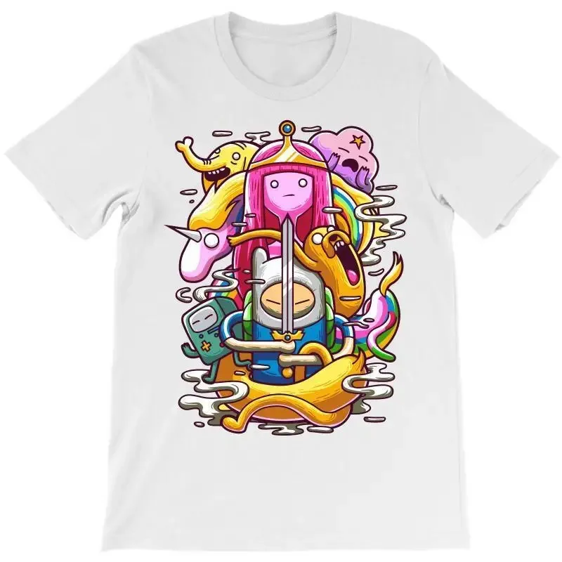Ad Ven Ture Time Funny Men T Shirt White Cotton All Sizes S To 5Xl