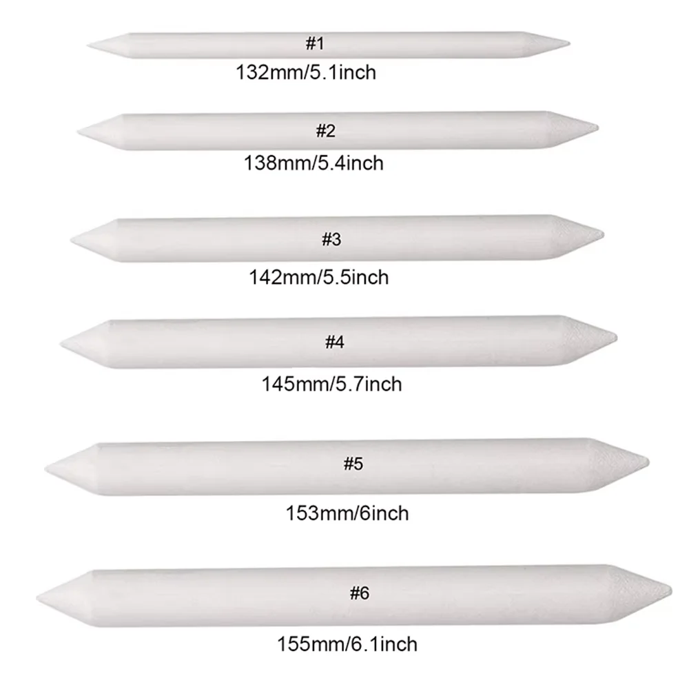 Blending Stump, 3/6PCS Tortillions Blending Soft Paper Felts Sketch Blending Sticks for Artist Student Sketch Drawing Supplies