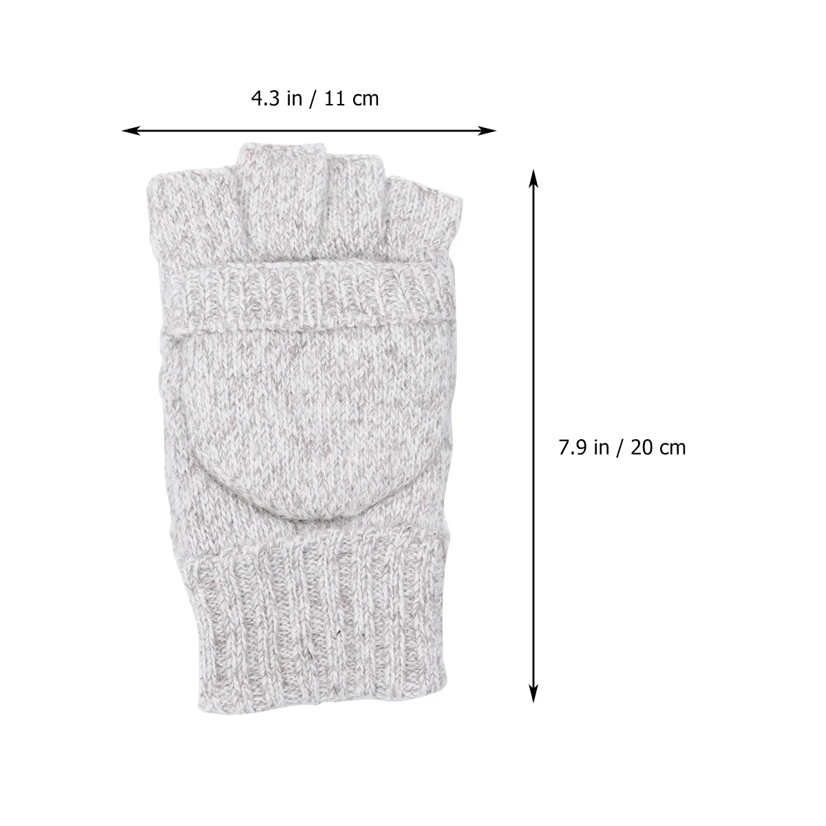 

1Pair Winter Plus Thick Knitting Half Finger Gloves Sweat-Absorbent Sports Non-Slip Fitness Gym Weightlifting Wrist Support