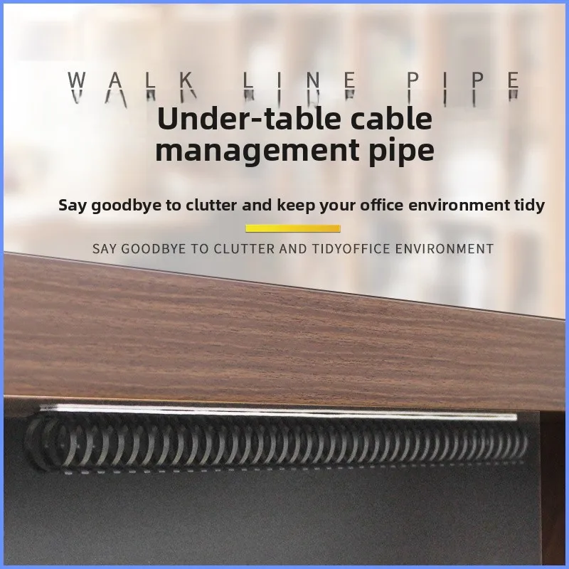 under Desk Cable Organizer Computer Wire Management Tool Storage Cable Routing Dragon Bone Walk Slot Desktop Box Tube