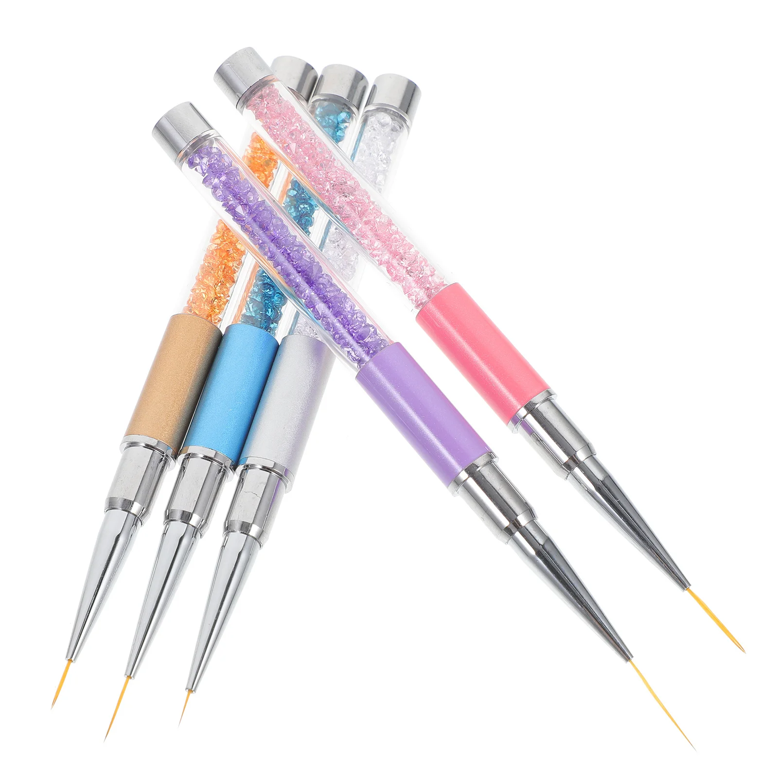 

5pcs Art Painting Pens Manicure Salon Home Use Diy Drawing Fine Detailing Lightweight Durable Professional Quality Beauty