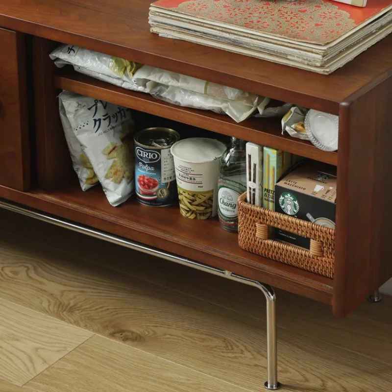 Retro Licht Luxus Bücherregale TV Schrank Kaffee Kombination Wohnzimmer Lagerung Bücherregal Hause Boden Schrank Möbel Estante JTB