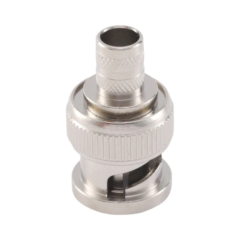 1 Set BNC Male Crimp Type Connector Adapter Plug For CCTV Audio BNC Female Coupler Connector RG58 RG59 RG60 Cables