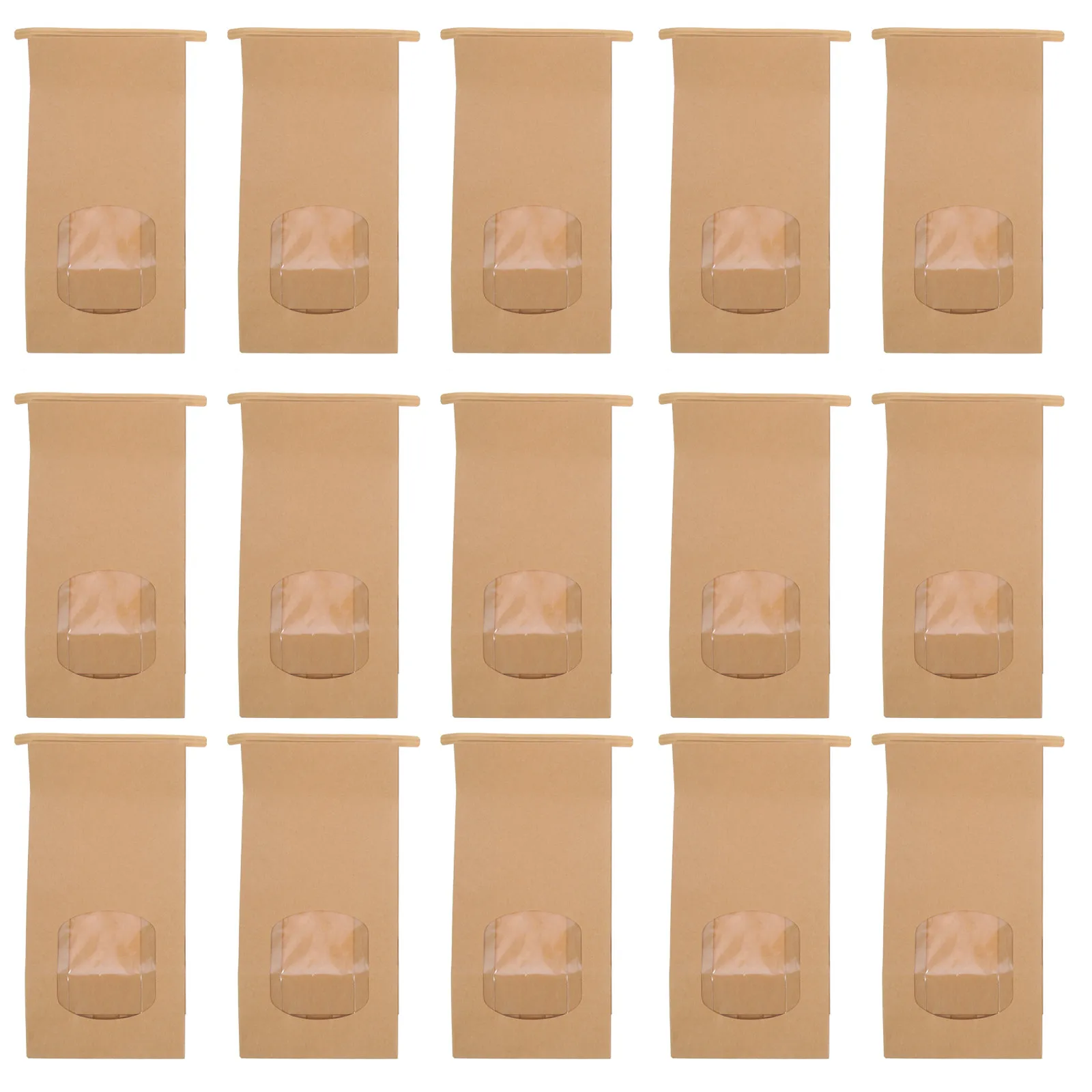 100pcs Kraft Bakery Bags for Cookies, Coffee Beans, Dried Fruit, Popcorn – Food-Safe Gift Packaging