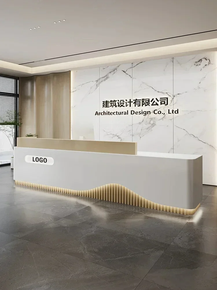 cqySimple Modern Beauty  Front Desk Medical Beauty Paint Company Information Desk Bar Club Cashier Desk