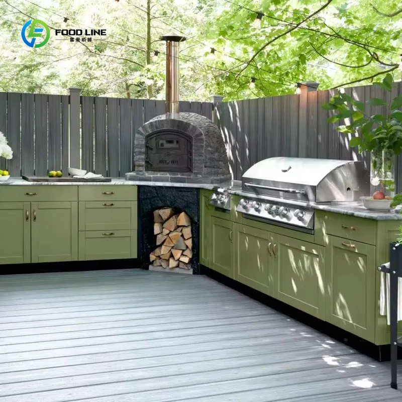 Custom Stainless Steel Outdoor Storage Cabinet for Restaurant Terrace Park Facilities Weatherproof Anti-rust Durable Design