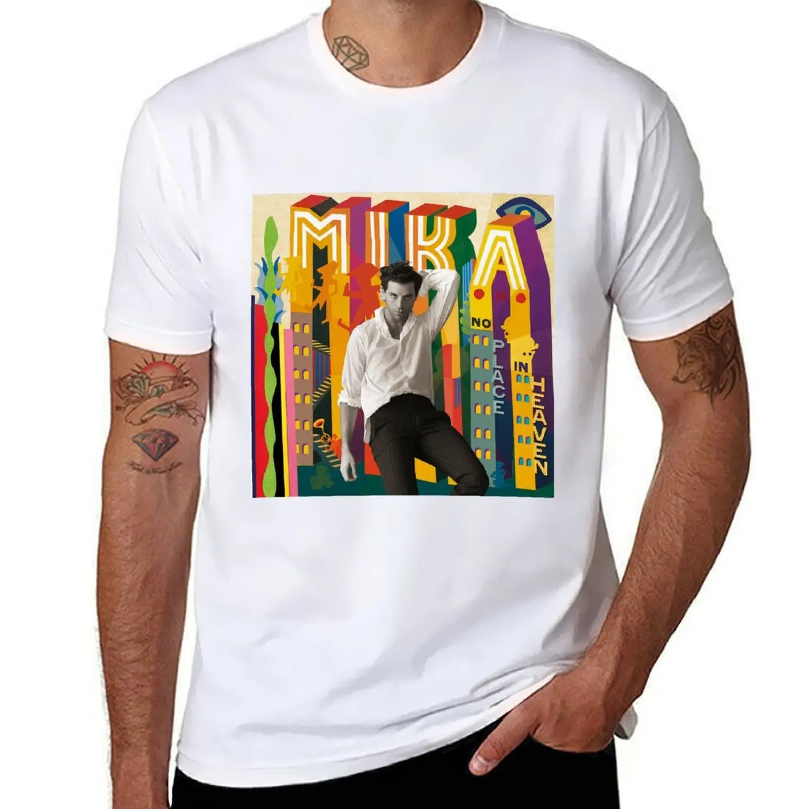 

Mika no place in heaven T-Shirt t shirts for man pack white cotton tshirt 100% T-Shirt