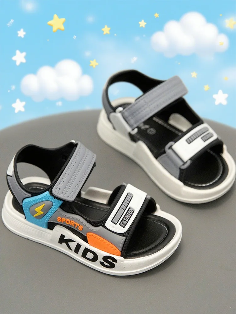 

Boys' sandals Summer new beach soft-soled open-toe children's sports sandals