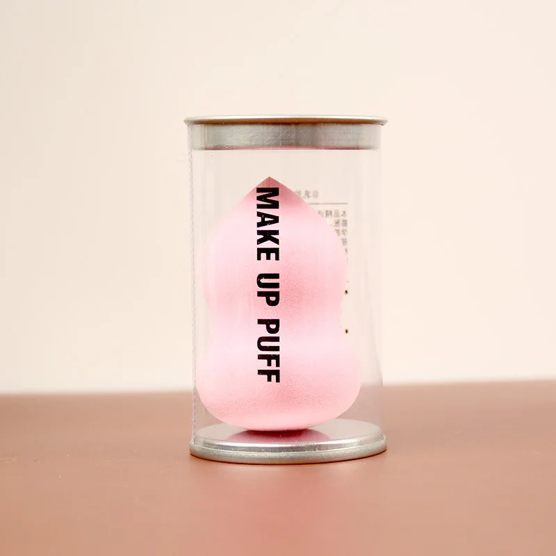 Sabiтуć Gratis (8) ﻿   Make-upsponsset Schattig fruit cosmetische bladerdeeg voor foundationcrème Droog Cosmetische foundationsponshouder voor twee doeleinden Servies Itt