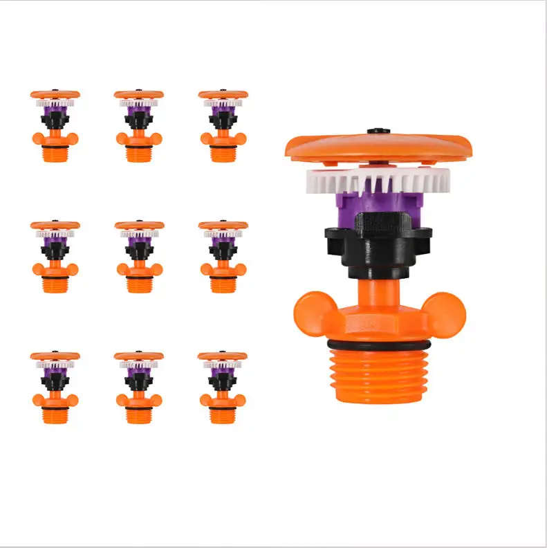 Hydraulic Pressure Driven 360 Rotation Sprinkler for Uniform For Lawn Watering Up to 8 Meter Diameter Coverage