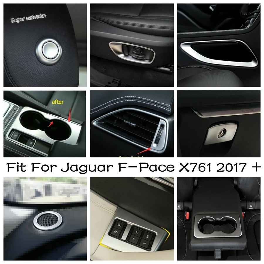 

Central Control AC Air Conditioning Panel / Water Cup / Hand Brake Cover Trim ABS Accessories For Jaguar F-Pace X761 2017 - 2022