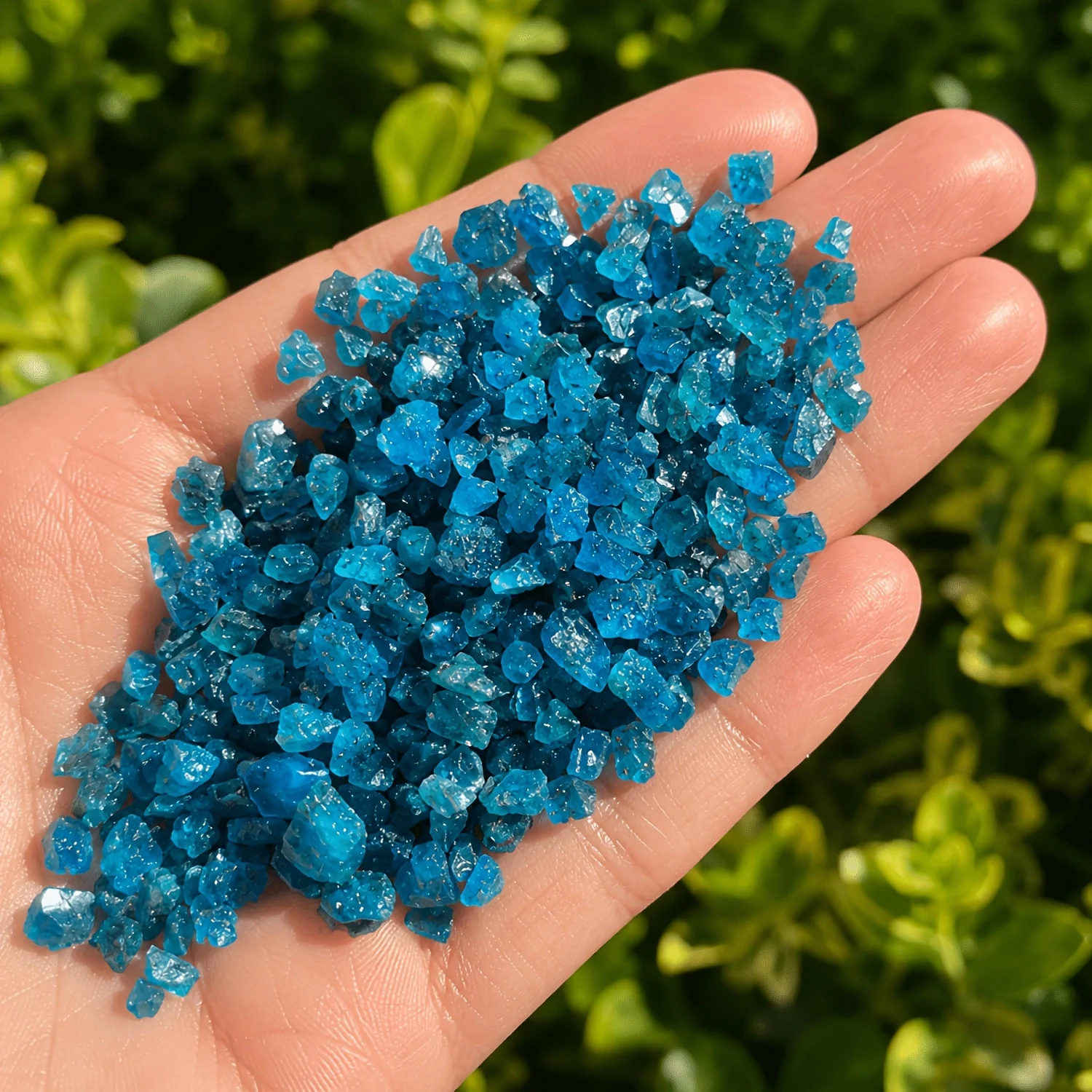Natural Blue turquoise Raw Crystal Chip, Irregular Decorative Gravel Stone, DIY Home Decor Stones, Natural Stone Decorative Gift