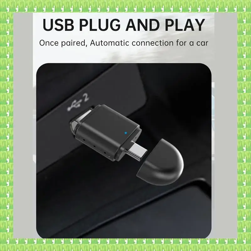 

Беспроводной адаптер 2-в-1 Carplay Android Auto Smart AI Box Dongle Поддержка USB и Type-C Проводной к беспроводному адаптеру