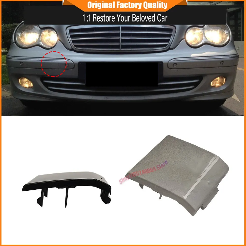 For Mercedes C Class W203 2006-2007 Models Replacement Accessory Front Bumper Tow Hook Cover Cap OEM Part 2038850026