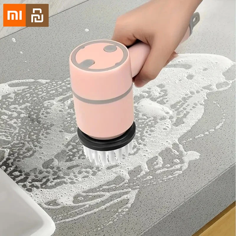 Limpiador giratorio eléctrico Xiaomi, cepillo de limpieza eléctrico 3 en 1, limpiador de cocina de mano, depurador giratorio inalámbrico, nuevo