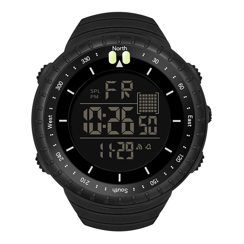 Novo esporte relógio digital moda masculina relógios cronômetro com data semana exibição ao ar livre à prova dwaterproof água relógio eletrônico sk85