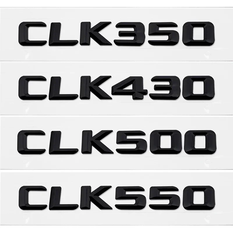 Number Letters Car Rear Trunk Emblem Badge Sticker Decoration for Mercedes Benz CLK Class CLK350 CLK430 CLK500 CLK550