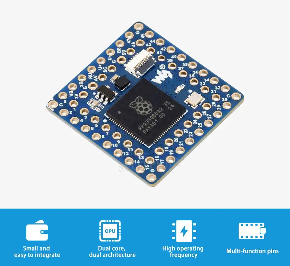 Picture 3: Raspberry Pi  RP2350B chip Core2350B Core Board Optional With PSARM and USB Adapter Board Kit