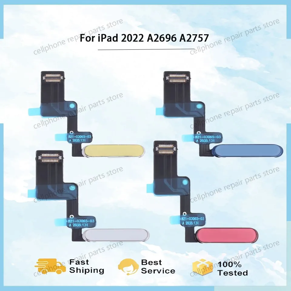 Power Button Flex Cable for iPad 2022 A2696 A2757 Power On / Off Switch Button Flex Cable Repair Replacement Part