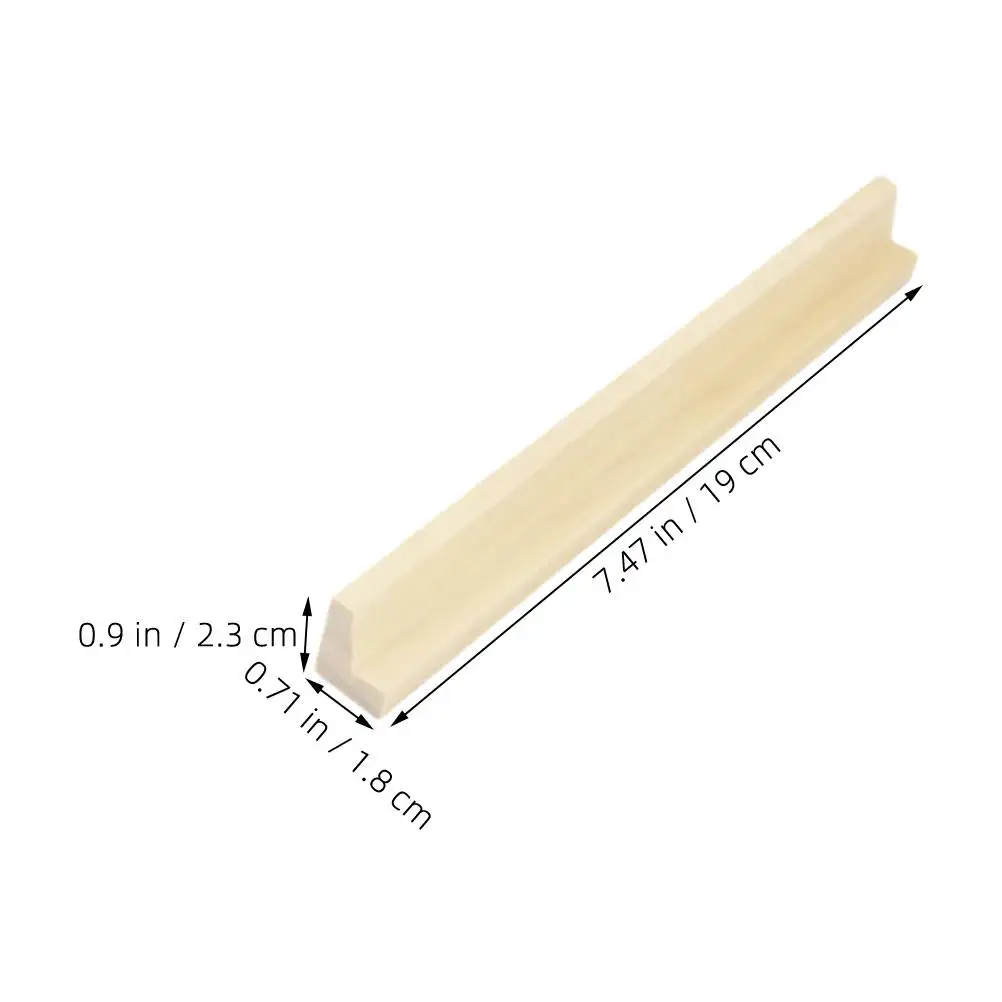 

8 Pcs Wooden Letter Ornaments 19cm Domino Trays Holder Racks Stand Display Base Wooden Stand DIY Supply