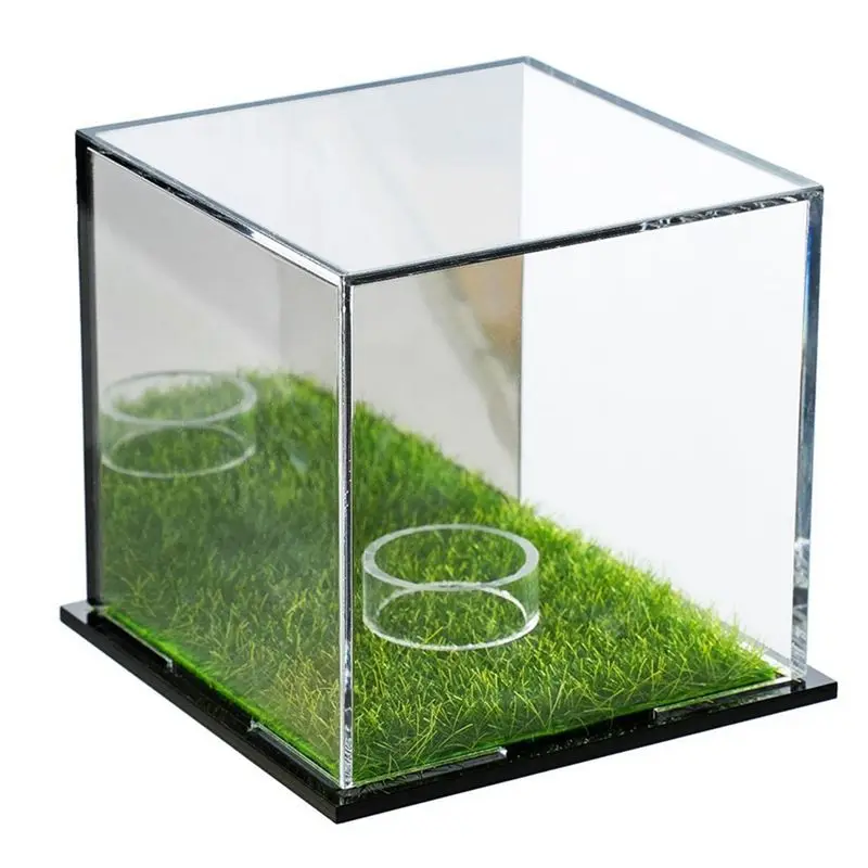 A89E-4X Golf Ball Display Cabinet, Golf Ball Square Display Cabinet, Memorial Box, Acrylic Mirror Storage Box