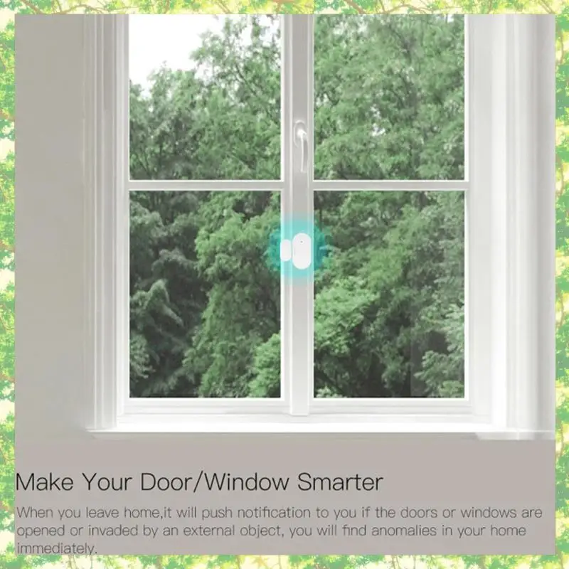 Smart-10X Tuya Zigbee Датчик двери и окна Умная автоматизация Защита безопасности Приложение Smartlife Сигнализация Дистанционное нажатие в реальном времени