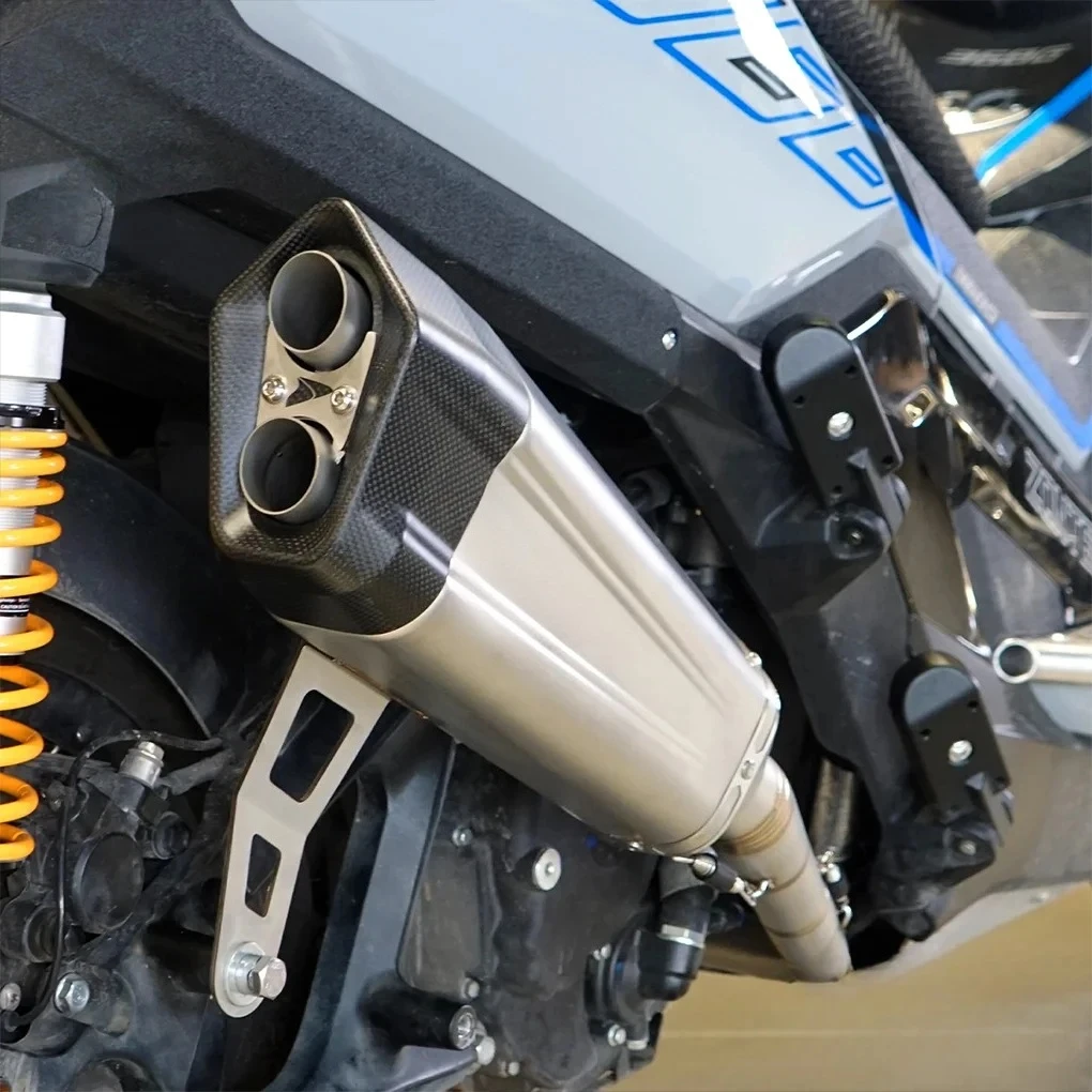 RS High-Performance Stainless Steel Full Exhaust System for 2024 ZONTES 368K/368G/368E (Includes Removable DB Killer)