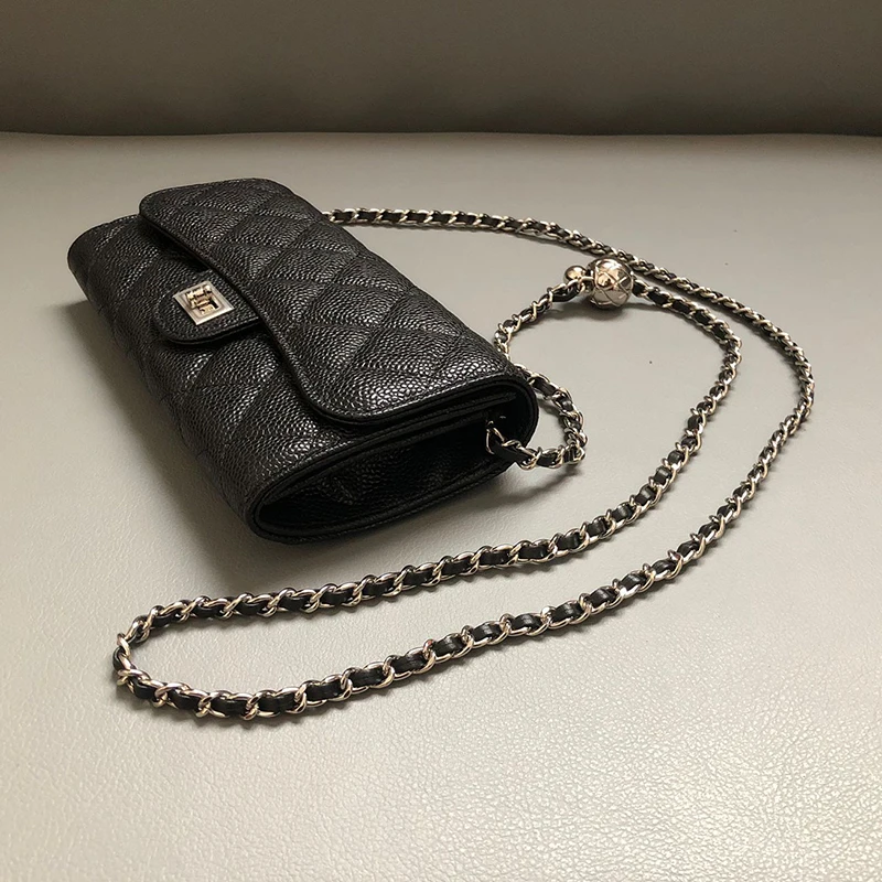 

New Fashion Mini Chain Bag Women's Shoulder Oblique Span Trend Designer Underarm Genuine Leather Saddle Armpit Messenger Handbag