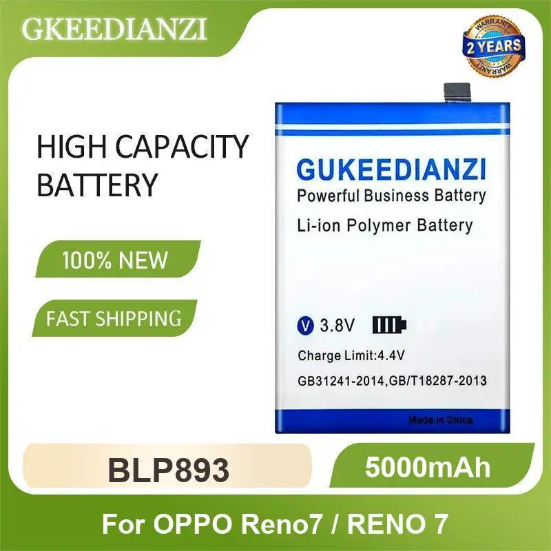 Battery For OPPO Realme 8 RMX3085 11 5G/K10 5G RMX3780 PGJM10 OnePlus Ace Racing Edition PGZ110 Reno Dual Camera Standard/Reno