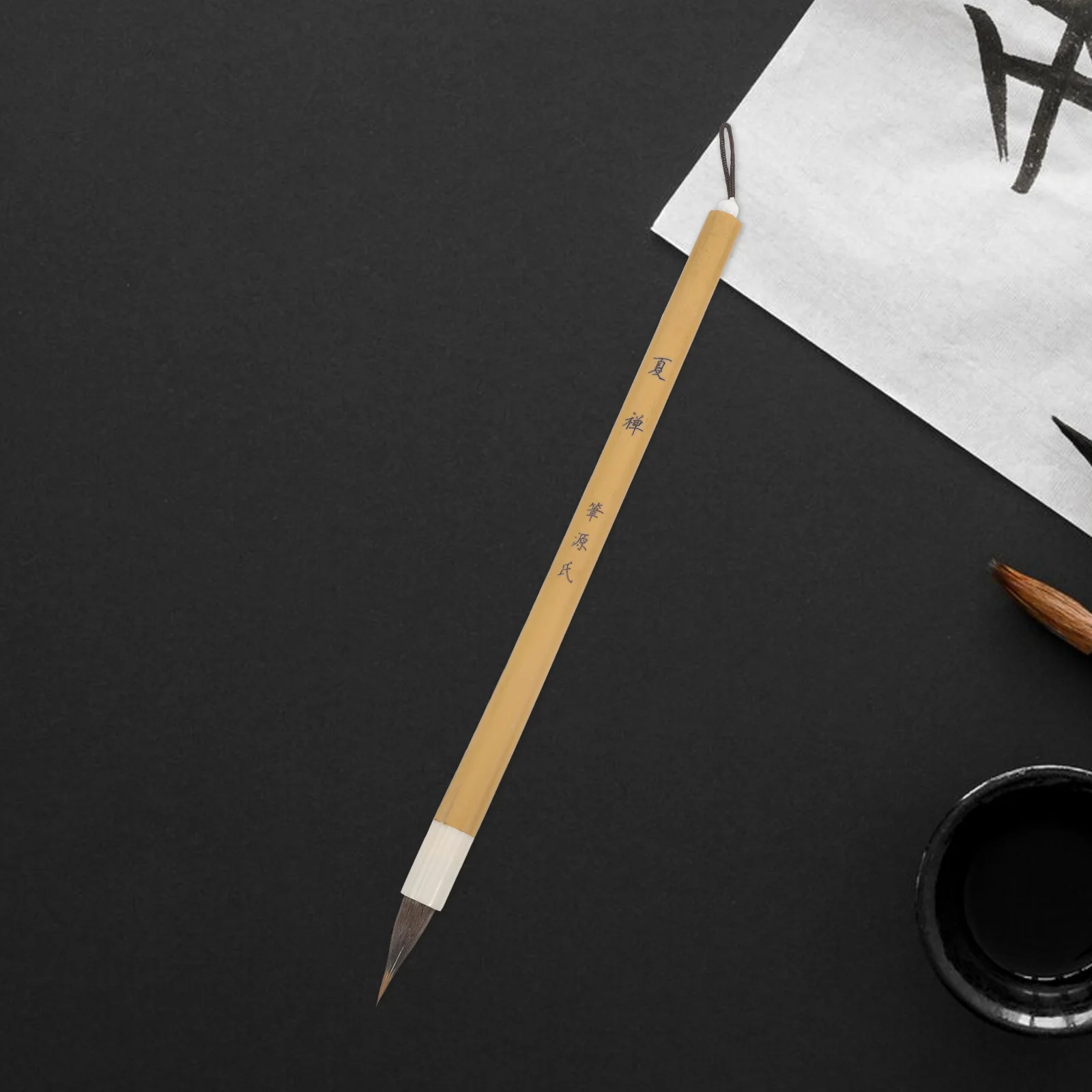 Chicken Foot Tip Calligraphy Brush Short-Tip Fine Hair Bristle For Chinese Ink Writing Sumi Painting Scripture Copying Art