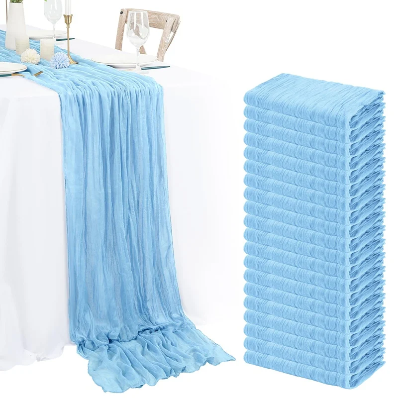 1pc Käsetuch Tisch Läufer Land Stil Gaze Käse Tuch Tischdecke Für Hochzeit Braut Dusche Baby Dusche Geburtstag Party