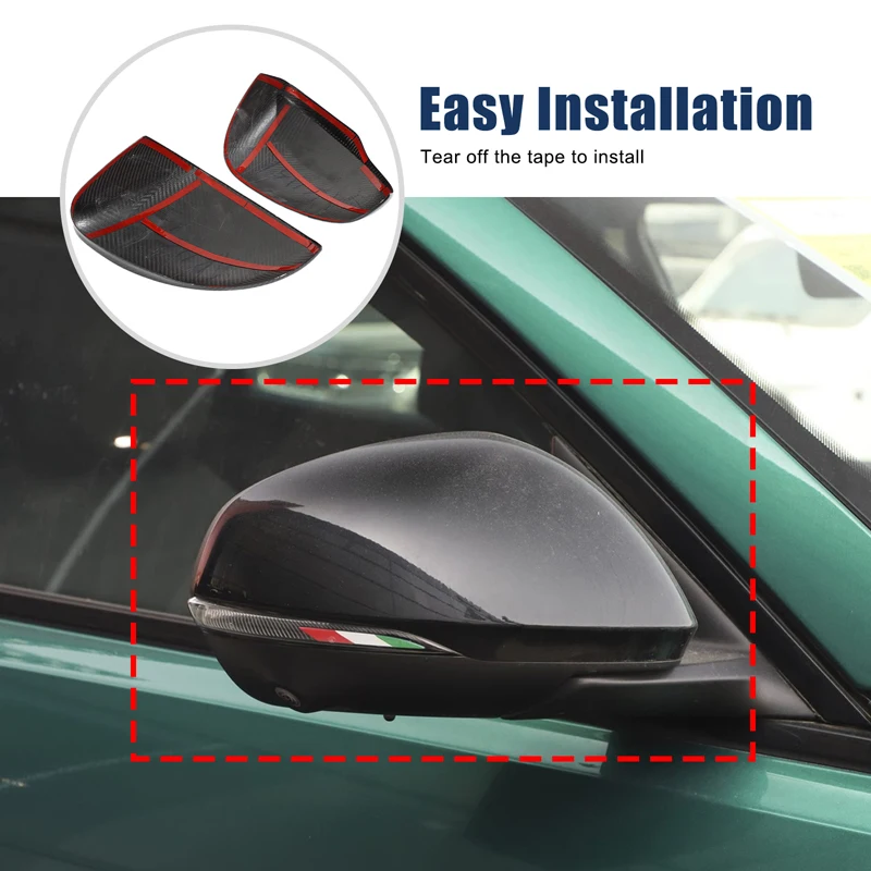

Real Carbon Fiber For Alfa Romeo Tonali 2022+ Car exterior mirror cover decorative stickers car exterior protection accessories