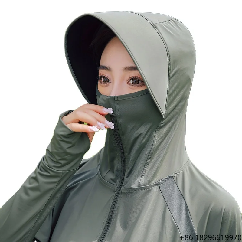 Women Casual Hooded Anti UV Sun Protection Skin Coat Lightweight Breathable Daily Outdoor Outerwear