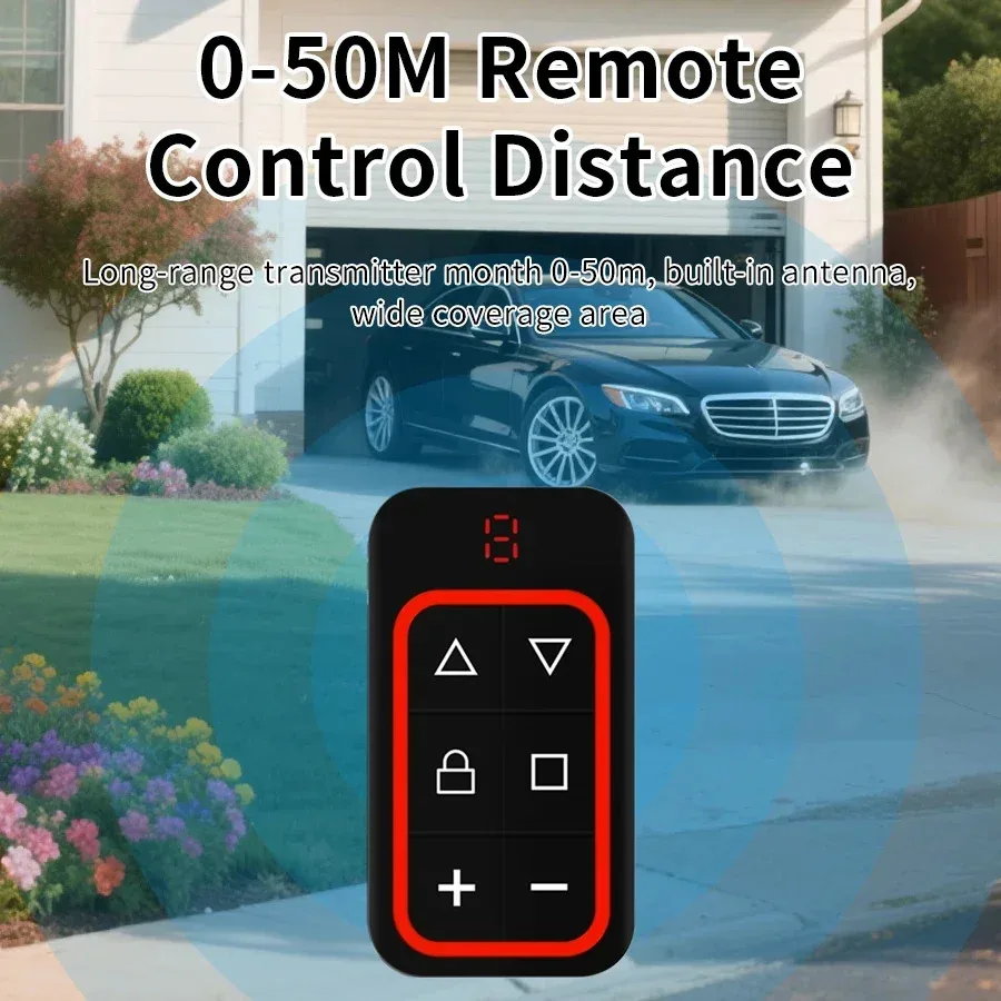 300-915Mhz Multi-frequency Universal Garage Remote Control Gate Key Duplicator Clone 8 Channels Garage Door Controller 433Mhz