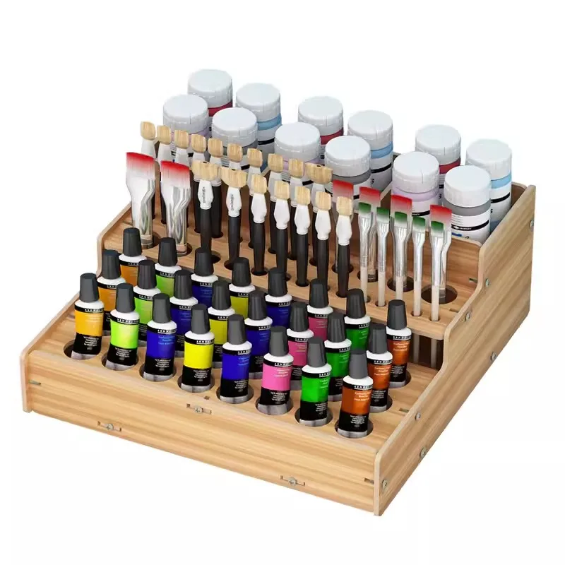 Leather Craft Tools Holder Model Paint Organizer Multi-layer Paint Rack Stand Pigment Rack DIY Pigments Shelf for Organizing Use