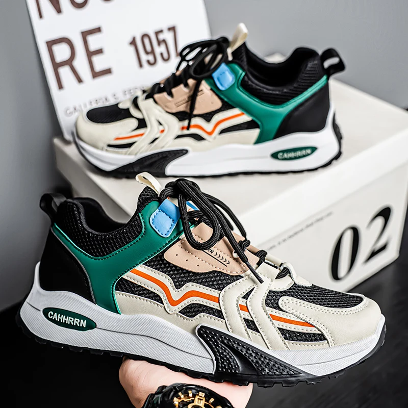 

Летние мужские кроссовки: дышащие, повседневные, для активного отдыха, спорта, бега, тенниса. Модный дизайн в корейском стиле.